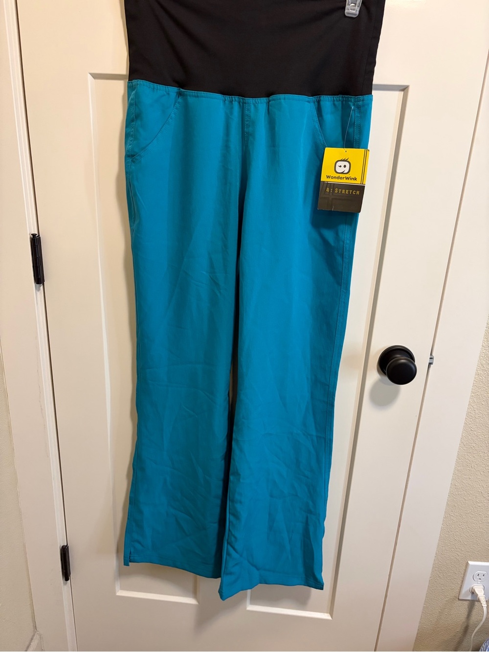 WonderWink Maternity Teal Scrub Pants NWT